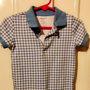 Baby boy polo romper NWOT